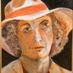Woman in White Hat